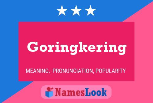 ملصق اسم Goringkering