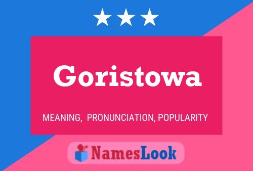 ملصق اسم Goristowa