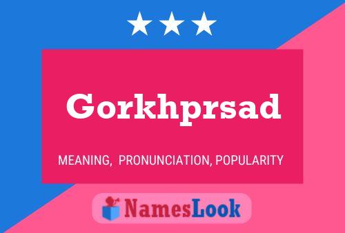 ملصق اسم Gorkhprsad