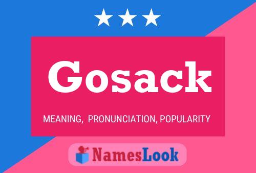 ملصق اسم Gosack