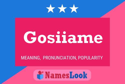 ملصق اسم Gosiiame