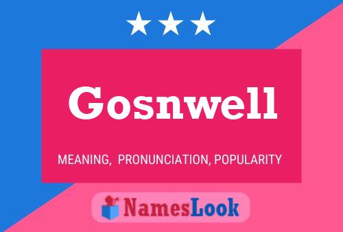 ملصق اسم Gosnwell