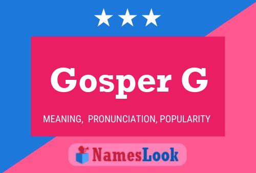 ملصق اسم Gosper G