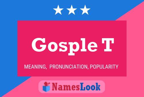 ملصق اسم Gosple T