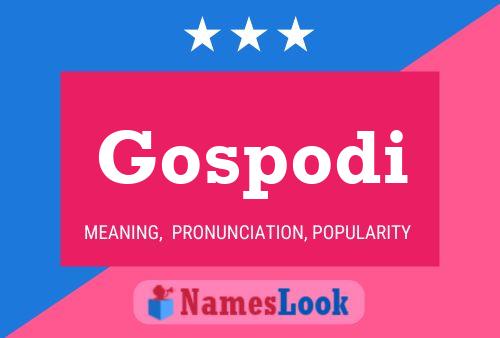 ملصق اسم Gospodi