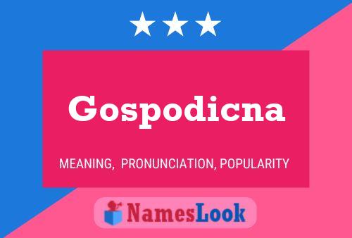 ملصق اسم Gospodicna