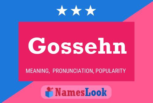 ملصق اسم Gossehn