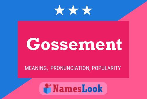 ملصق اسم Gossement