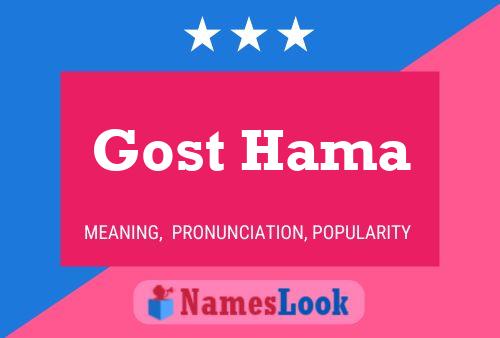 ملصق اسم Gost Hama