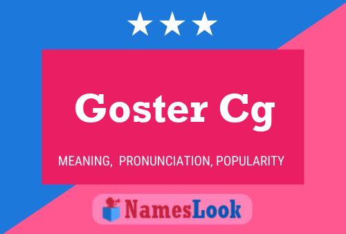 ملصق اسم Goster Cg