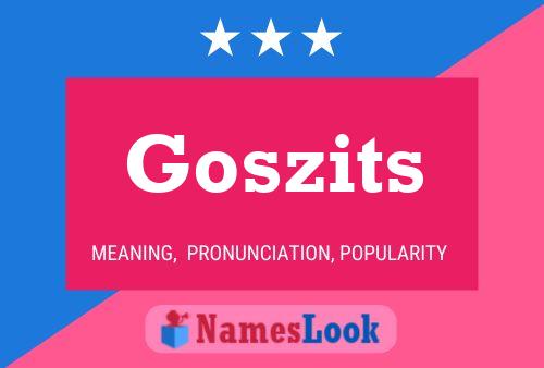 ملصق اسم Goszits