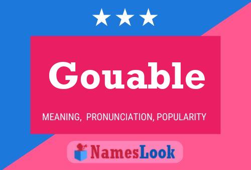 ملصق اسم Gouable