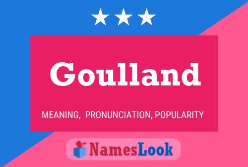 ملصق اسم Goulland