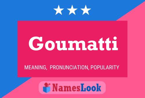 ملصق اسم Goumatti