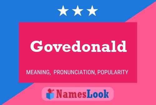 ملصق اسم Govedonald