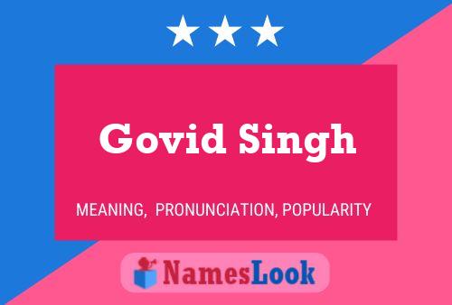 ملصق اسم Govid Singh