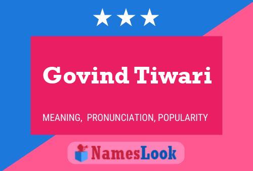 ملصق اسم Govind Tiwari