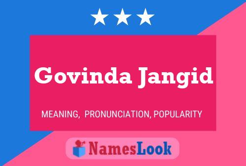 ملصق اسم Govinda Jangid