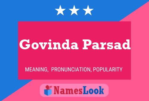 ملصق اسم Govinda Parsad