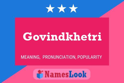 ملصق اسم Govindkhetri