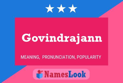 ملصق اسم Govindrajann