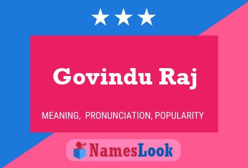 ملصق اسم Govindu Raj