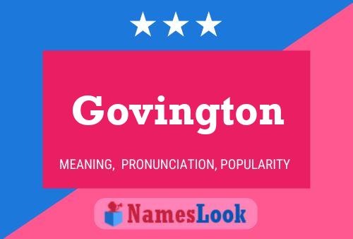 ملصق اسم Govington