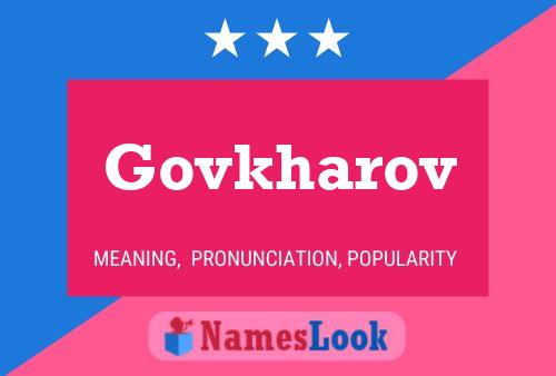 ملصق اسم Govkharov