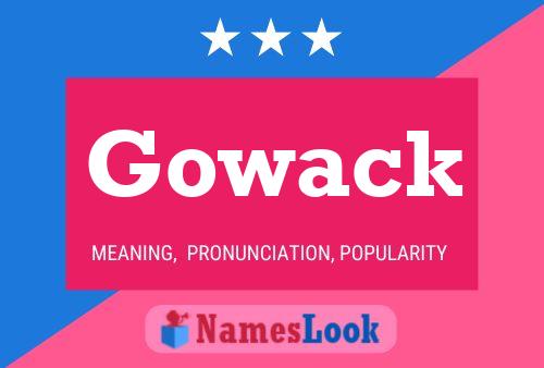 ملصق اسم Gowack