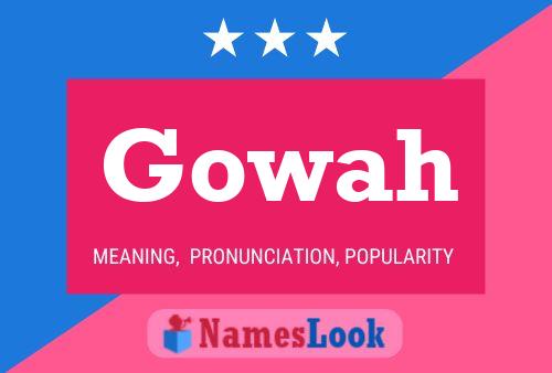 ملصق اسم Gowah