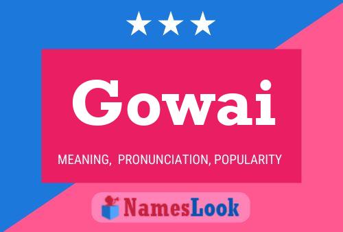 ملصق اسم Gowai