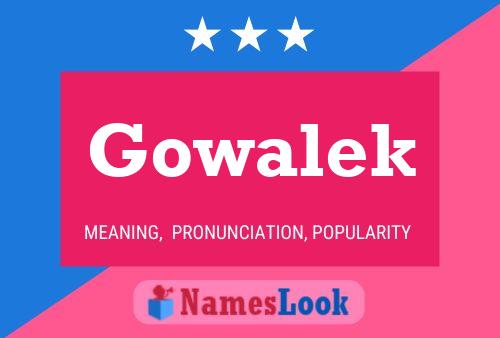 ملصق اسم Gowalek