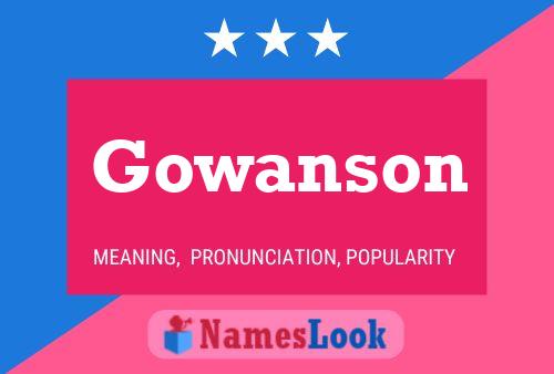 ملصق اسم Gowanson