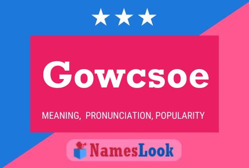 ملصق اسم Gowcsoe