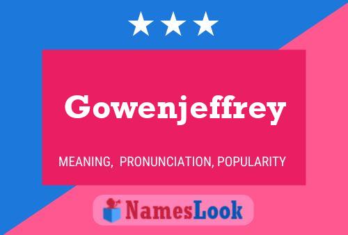 ملصق اسم Gowenjeffrey