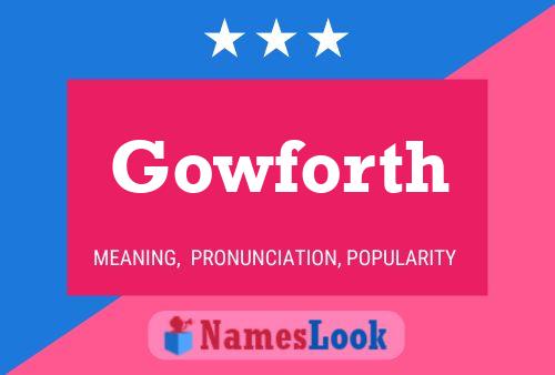 ملصق اسم Gowforth