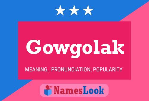 ملصق اسم Gowgolak