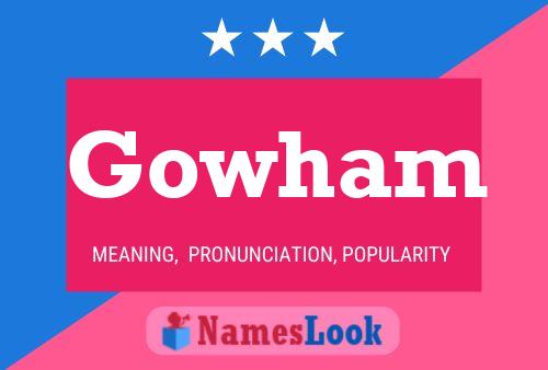 ملصق اسم Gowham