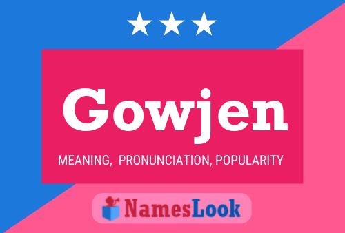 ملصق اسم Gowjen