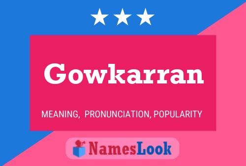 ملصق اسم Gowkarran