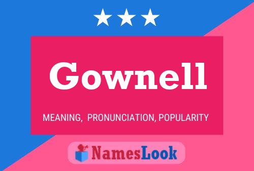 ملصق اسم Gownell