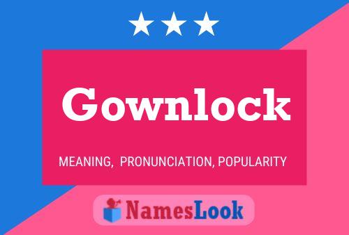 ملصق اسم Gownlock