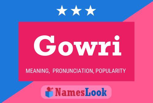 ملصق اسم Gowri