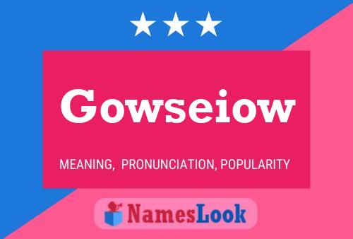 ملصق اسم Gowseiow