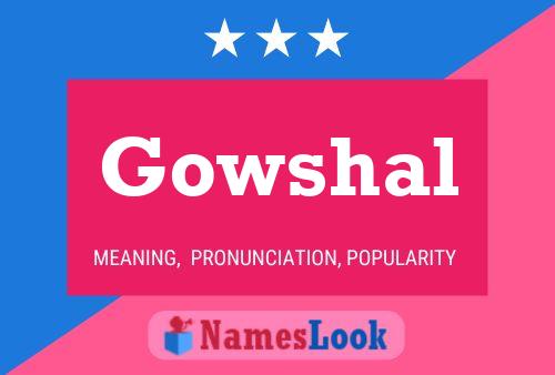 ملصق اسم Gowshal