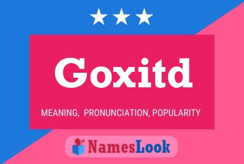 ملصق اسم Goxitd