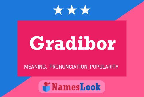 ملصق اسم Gradibor