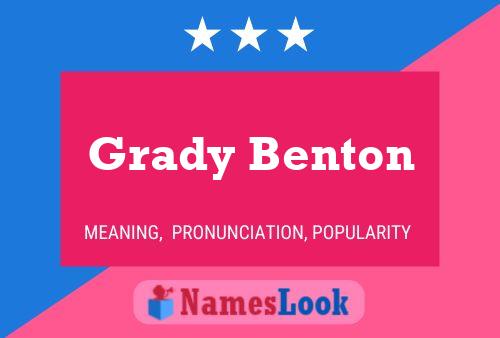 ملصق اسم Grady Benton