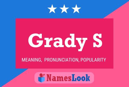 ملصق اسم Grady S