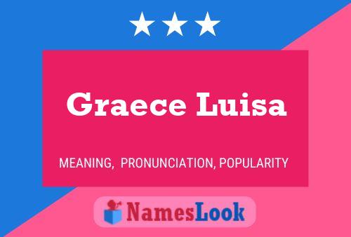 ملصق اسم Graece Luisa